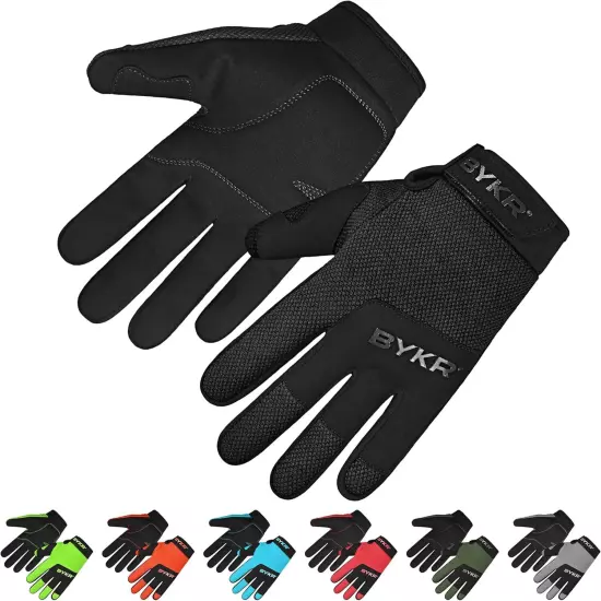 Motorcycle Gloves for Men & Women Tactical Protection Dirt Medium, Black 