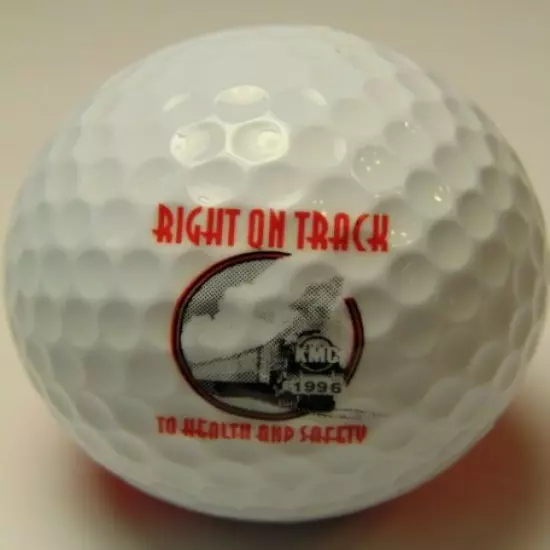 RARE KMC RAILROAD PING GOLF BALL Ping EYE 2 Color Bi-Color Collectible Karsten