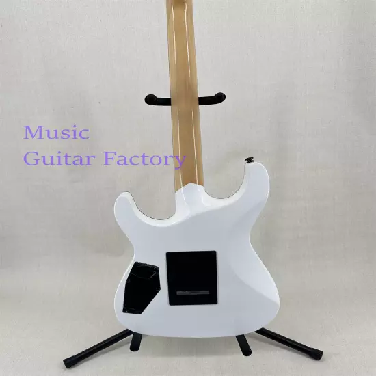 Factory Made ST White Ouija Electric Guitar Black Fretboard Basswood Body