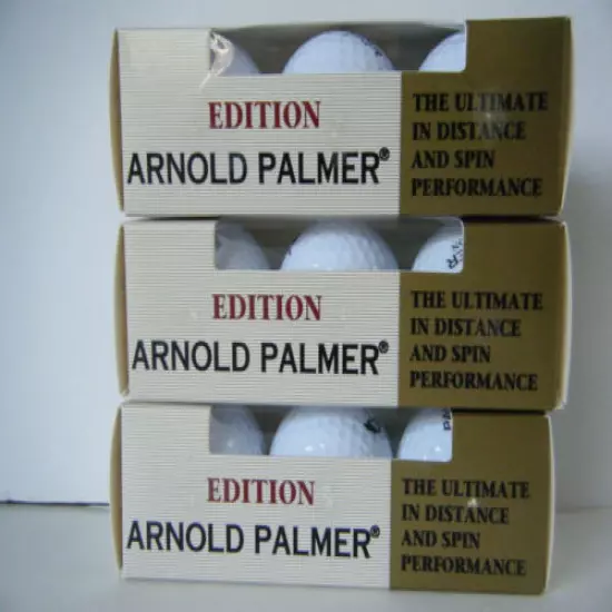 New Rare Vintage Arnold Palmer Edition golf balls With Original Boxes 9 Pack