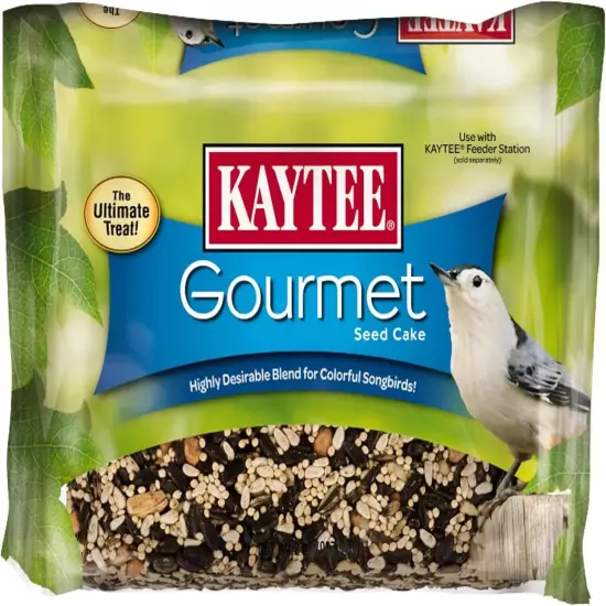 Kaytee Wild Bird Gourmet Seed Cake (2pounds) For Cardinals, Chickadees, Juncos,