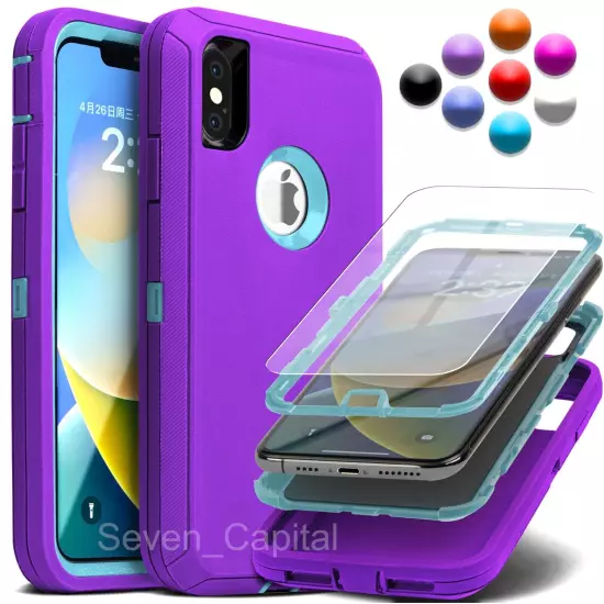 For Apple iPhone X XR XS Max 10 Shockproof Protective Rugged Hard Cover Case