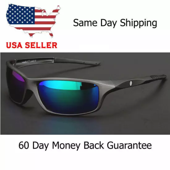 Polarized Sports Sunglasses Outdoor Cycling Driving Fishing Glasses UV400 Wrap