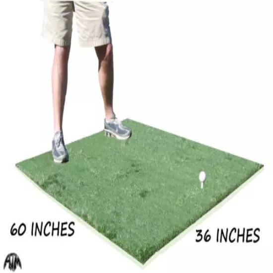  3 Ft x 5 Ft Golf Chipping Driving Commercial Fairway Practice Mat 5mm Foam Pad