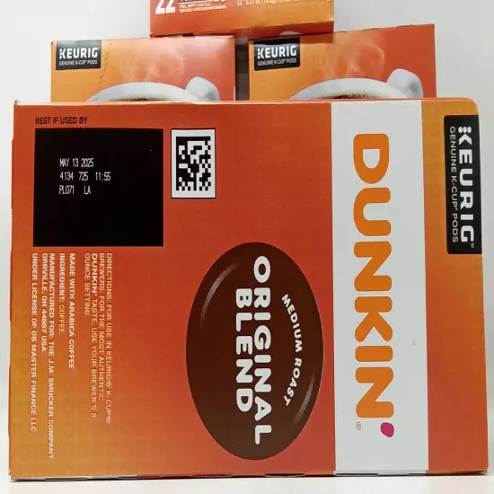 Dunkin' Original Blend Coffee K-Cup Pods - Medium Roast - 88 ct - BB: 5/25