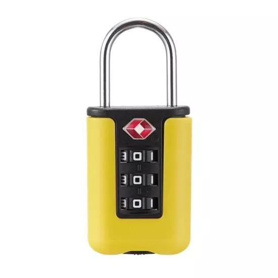 Padlock 3 Digit Combination Lock Luggage Password Lock TSA Customs Code Lock