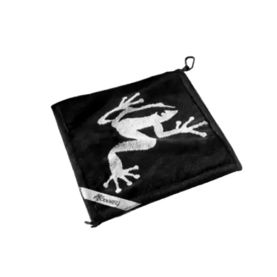 Frogger Golf Wet and Dry Amphibian Towel Black