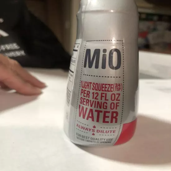 (8) Mio 2X fruit punch liquid water enhancer