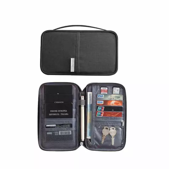 Multi-functional waterproof passport holder travel document wallet RFID bag