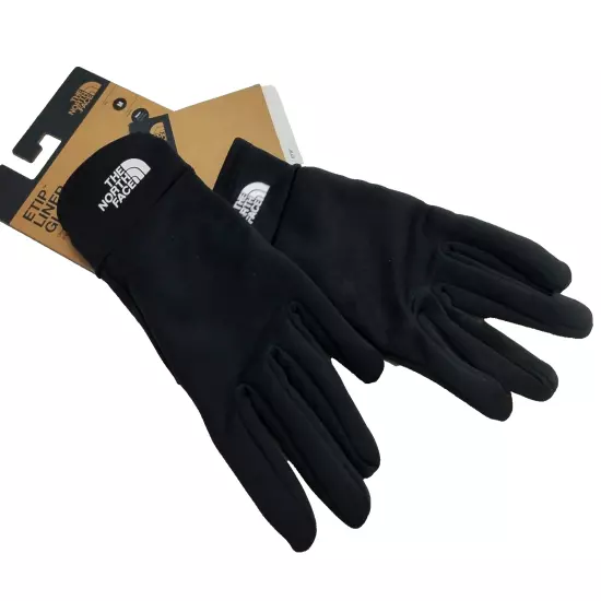 THE NORTH FACE Etip Liner Unisex Black Gloves TNF - Medium NWT