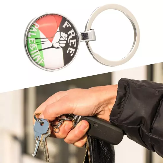 Easy to Identify Palestine Flag Keychain Pendant Never Lose Your Belongings