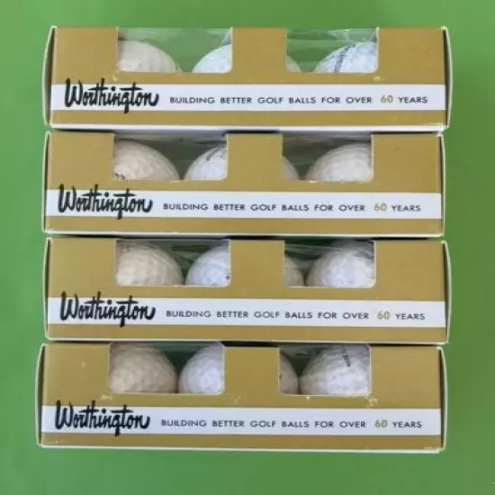 12 Vintage Tommy Armour Championship Worthington Golf Balls 1964 Unused