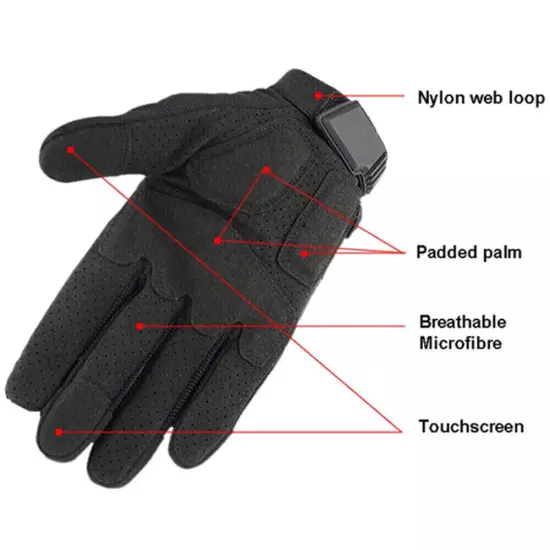 TACTICAL Shooting Gloves Touchscreen Military Gloves Full Finger Airsoft Gloves