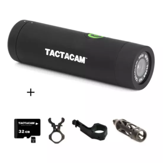 TACTACAM Solo Wi-Fi Hunting Action Camera + 32GB microSD Card and Lens Cloth