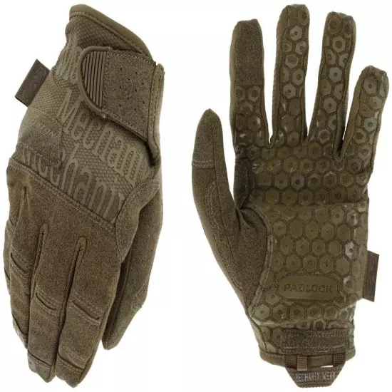 Mechanix Wear TAA PRECISION PRO Grip Gloves Size Large Coyote HDG-F72-010