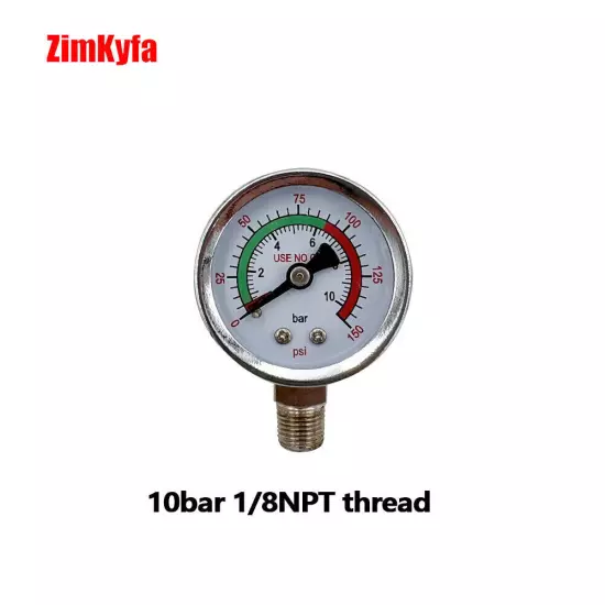 Mini Gauge 1/8''NPT Micro Pressure Gauge Air Compressor Manometer