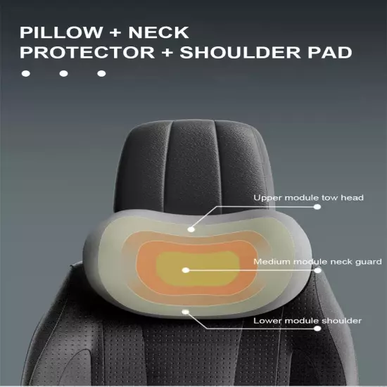 Car Headrest Pillows Universal Auto Waist Cushion Protector Head Neck Pillow