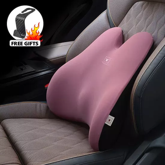 Car Headrest Neck Pillow Waist Pillow Car Seat Back Cushion Auto Lumbar Pillow