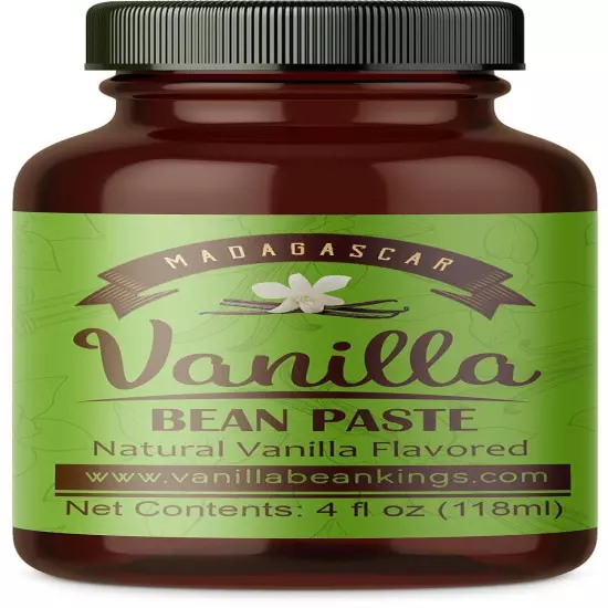 Vanilla Bean Paste for Baking and Cooking - Gourmet 4 Ounce (Pack of 1) 