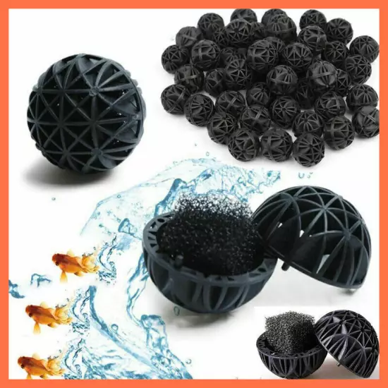 Bio Balls Aquarium Marine Fish Tank Pond Sump Filter Media Many Options 16 -76mm