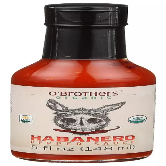 O'Brothers, Habanero Hot Sauce, 5 oz 5 Fl Oz (Pack of 1) 