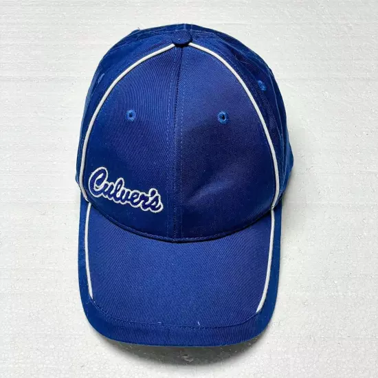 Culver's Employee Cap Hat Men's One Size Blue Butter Burgers Strapback