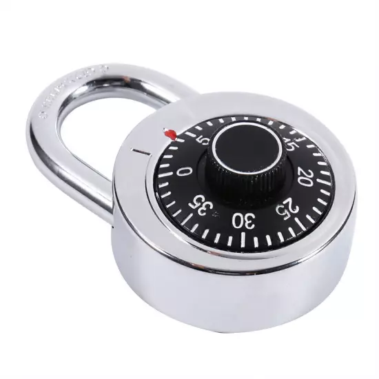 Rotary Padlock Digit Combination Code Lock Safe Round Dial Number Luggage