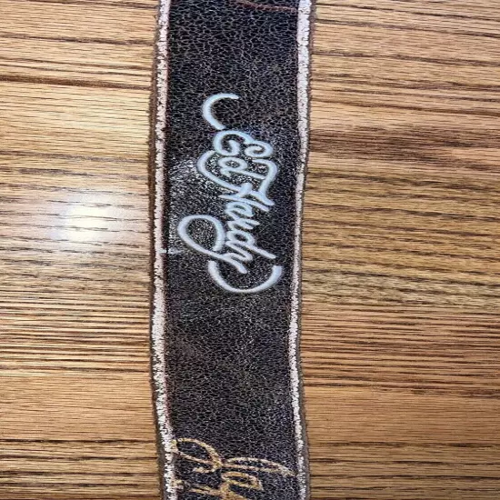 ED HARDY Tattoo Artist -Belt, leather, DAMAGED. Repair Or Craft Bracelet Leather