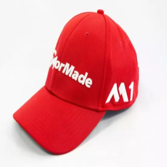 TaylorMade TP5 M1 Red And White Embroidered Peaked Golf Cap Hat