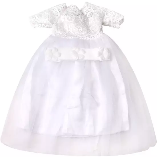 Lace Wedding Dress & headband made for 18'' American girl doll party clothes