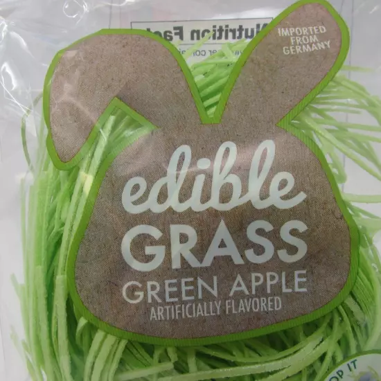 Galerie Edible Grass Lot of 3 Apple Blueberry Easter Basket 3oz EXP 06/2025 NEW