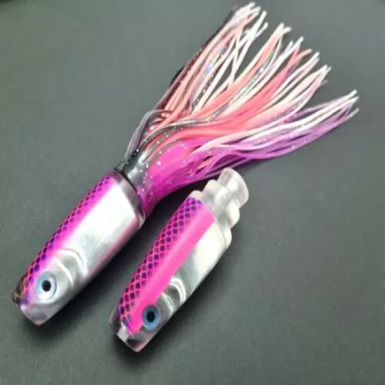 Two Mold Kit for Large Trolling Lures for Tuna, Marlin, Mahi Mahi