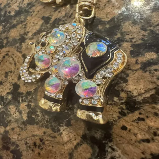 Bedazzled Elephant Keychain / Bag Charm