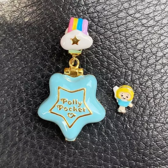 PRESALE 925 Sterling Silver Fairy wishing world Polly Pocket Charm For Bracelet