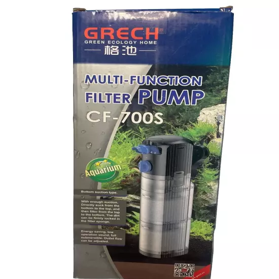 Grech Multi-Function Filter Pump CF-700 Purification Loop Filter For Aquarium