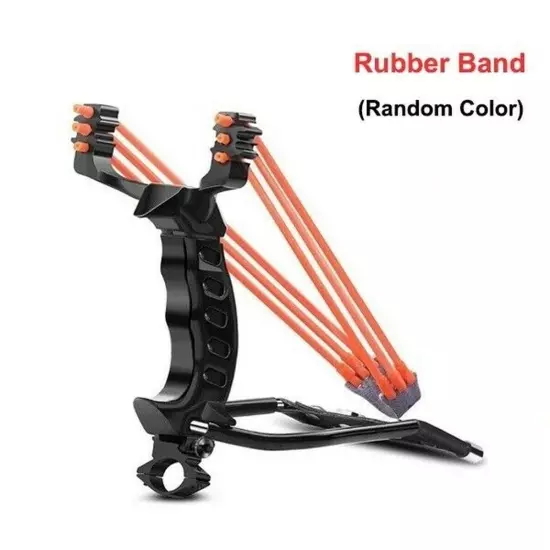 Professional Folding Slingshot Set Laser Hunting High Velocity Catapult w/ Wrist