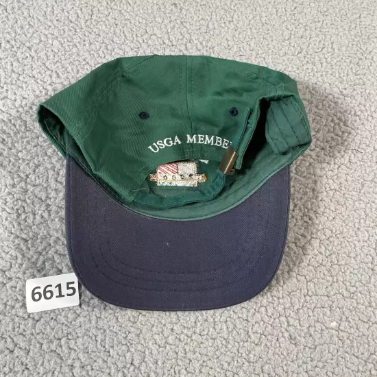 Vintage Golf Hat 100th US Open Pebble Beach 2000 USGA Member Green Blue