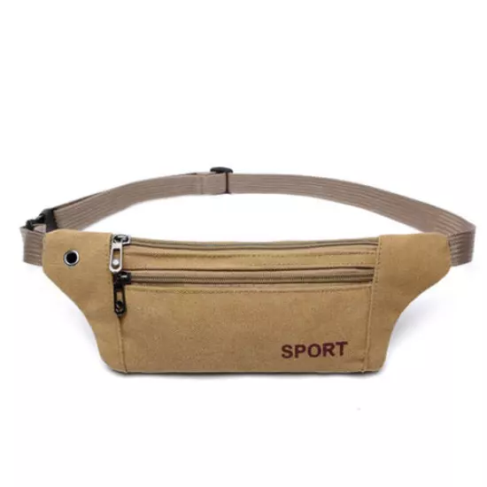 Canvas Fanny Waist Pack Male Waist Bags Belt Canvas Hip Bum Military Bag Po FG