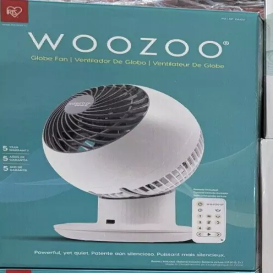 Woozoo 5-Speed Oscillating Globe Fan with Remote Control