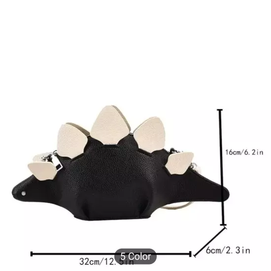 Cartoon Dinosaur Shaped Crossbody Bag animal purse fashion accessory