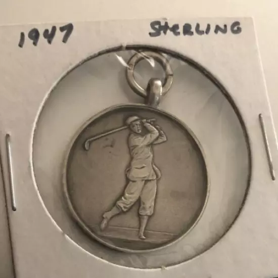 1947 Sterling Golf Medal Artisan: Police Athletic Association DGC; UK Hallmarks