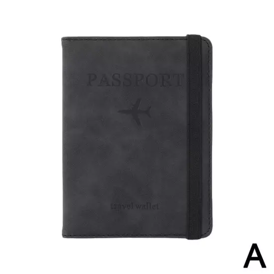 Passport Holder Protector Cover Wallet PU Leather Travel Wallet Block