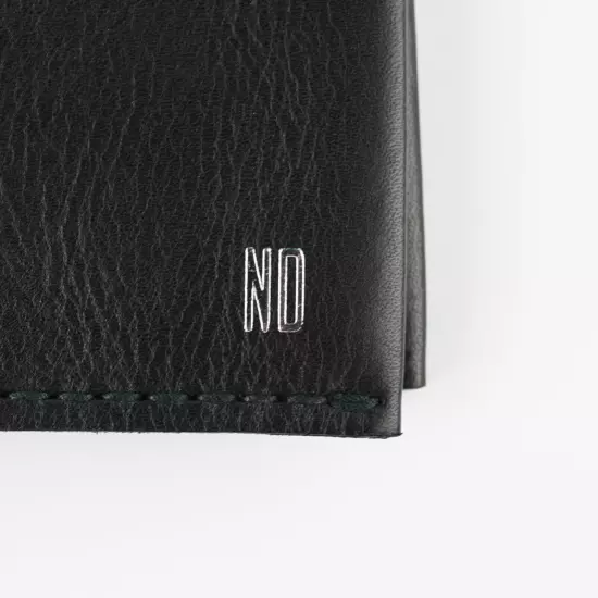 New MADEWELL The Leather Passport Case in True Black Monogram ND