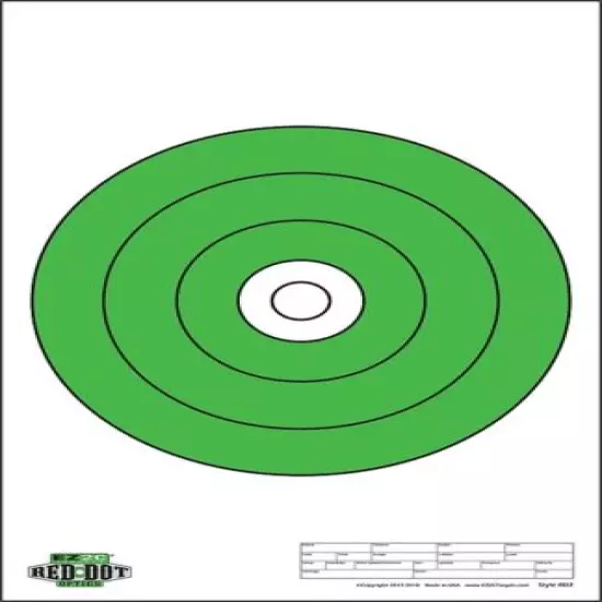 200 Genuine EZ2C Targets for Red Dot Optics ~ Eight Styles Scope Handgun Rifle 