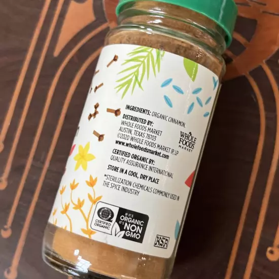 365 Organic Cinnamon Ground