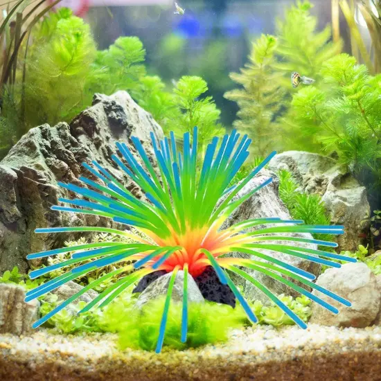 Fish Tank Simulates Coral Colourful Sea Urchin Ball Glow-in-the-dark Coral D2P1