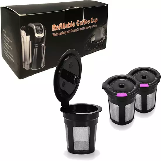 6 Reusable K-Cups, Refillable K Cup Coffee Filters For Keurig 2.0 and 1.0 NEW