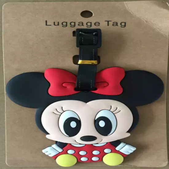 15 Styles Disney Mickey Minnie PVC Travel Baggage Backpack Suitcase Luggage Tags