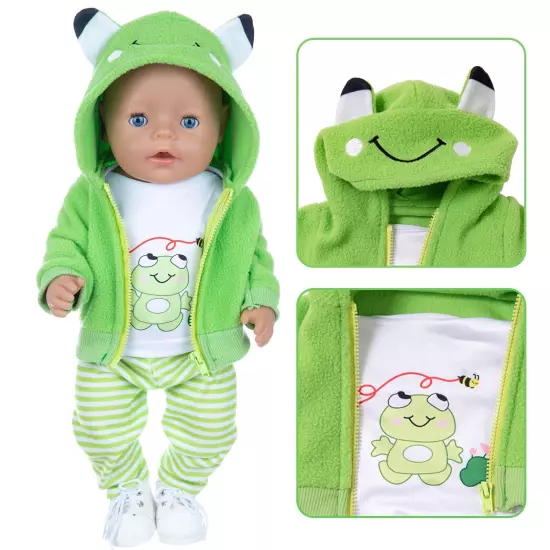 Newborn Baby Clothes 3PCS/Set Dolls Outfit for 14~16 inch Reborn Boy&Girl Dolls