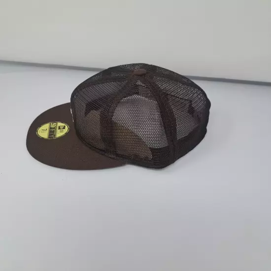 New Era x Fear of God Full Mesh 59FIFTY Fitted Hat Brown Sz 7 1/2. ..